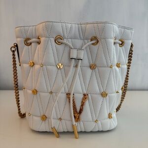 NEW Versace Virtus leather crossbody bag